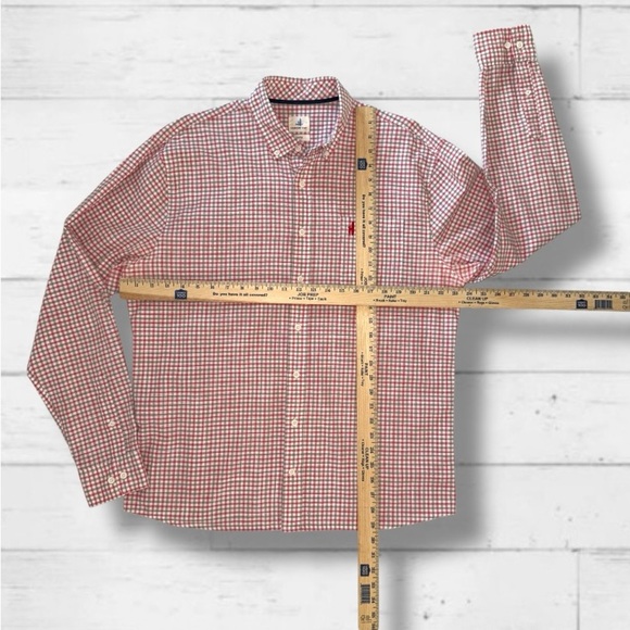 Johnnie-O Hangin’ Out Shirt XL–Malibu Red Plaid Long Sleeve Button Down - Picture 7 of 11